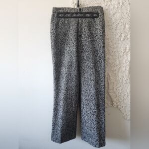 Oak + Fort cropped straight leg tweed trousers